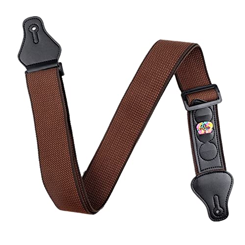 Sangle de Guitare,Guitare électrique Bandoulière Réglable en Coton Guitare Électrique Bandoulière avec 3 Porte-Médiators… - Les Beatles, Paul McCartney, John Lennon, RIngo Starr, George Harrison Sangle de Guitare,Guitare électrique Bandoulière Réglable en Coton Guitare Électrique Bandoulière avec 3 Porte-Médiators… – Image 3
