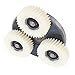 Planetary Gear Motor, Electric Motor Gear Clutch Kit, Nylon High Performance Strength Steel Nylon Gear Clutch Kit, 3pcs 36T Gears with 88mm Clutch Kit for 500 to 750W Motor