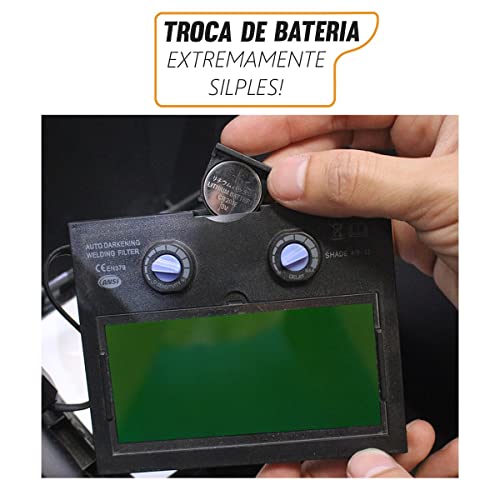 Mascara automática preta + Luva de couro