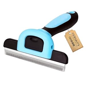 Episkey Pet Grooming De-shedding Tool Brush For Dogs, Cats and Rabbits| Dog De-Shedding Comb For Short, Medium, And Long Hair All Breeds (De-Shedding Brush)