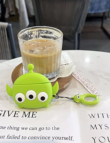 Cartoon Case Compatible For Apple Airpods 2/1 Anime Airpods Cute Case Cover 3D Slim Shockproof Silicone Shell Kawaii Funny Cover For Airpods (Airpods 2/1, Eyes Monster) #TOP1