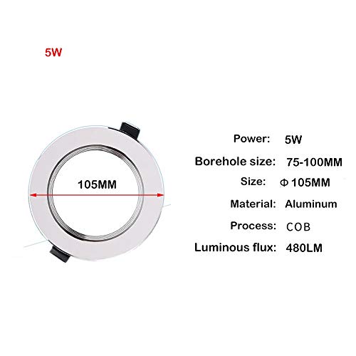 Encastré stroboscopique LED basse consommation à puce COB - 6