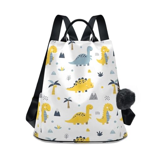 Sac à dos jaune pour femme antivol idéal comme sac de voyage urbain