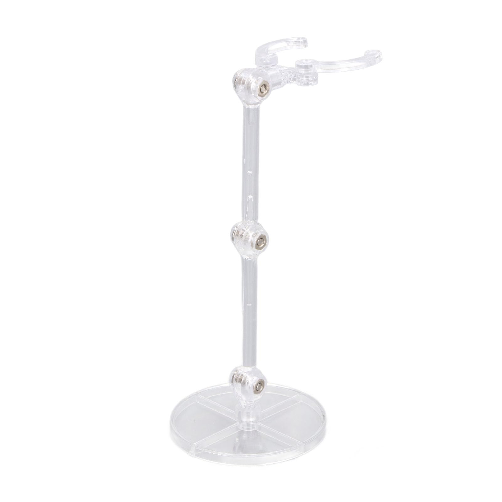 Soportes para Muñecas, 10 Piezas de Soporte de Exhibición de Figuras de Acción para Modelos de 6 Pulgadas con Soporte Ajustable, Compatible con la Serie de Muñecas Móviles con (Transparente)