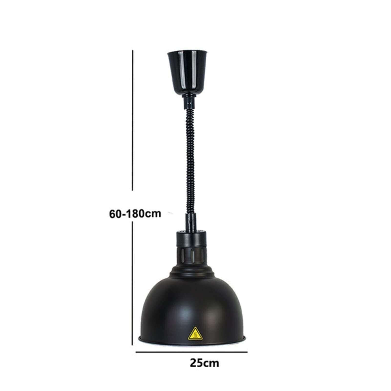 Hanging Food Heat Lamp Food Warmer Lamp With 250W Lamp 60-180cm Length Buffet Food Heat Preservation Chandelier 250mm Lampshade Food Warmer