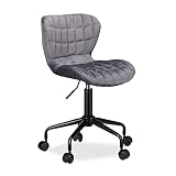 Altura regulable: Silla ordenador con altura ajustable desde 55 hasta 65 cm. Palanca lateral para subir y bajar