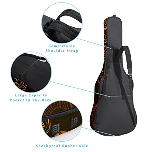 Hondank Housse imperméable pour guitare acoustique avec double bandoulière et poche pour femme africaine, Multicolore 10… - Les Beatles, Paul McCartney, John Lennon, RIngo Starr, George Harrison Hondank Housse imperméable pour guitare acoustique avec double bandoulière et poche pour femme africaine, Multicolore 10… – Image 4