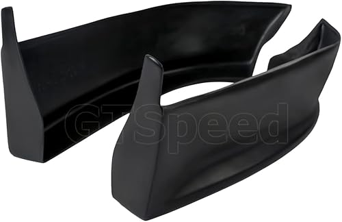 Miniatura 2 de Compatible conrepuesto para borde de parachoques trasero, SP estilo PU protectores de labios traseros spats delantales negros, se adapta a Subaru