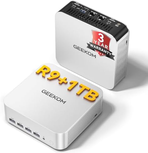 GEEKOM [2026 Edition Multitasking Mini PC A7 MAX with AMD Ryzen 9...