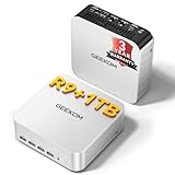 GEEKOM [2026 Multitasking Edition Mini PC AI A7 MAX with AMD Ryzen 9 7940HS(3-Year Coverage) 1TB SSD&16GB DDR5(Expandable) 8K Desktop Mini Computers for Home Office,Radeon 780M for Light Creation