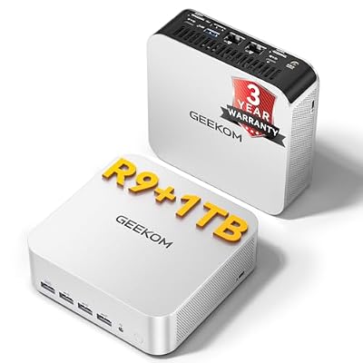 GEEKOM [2026 Edition Multitasking Mini PC A7 MAX with AMD Ryzen 9 7940HS