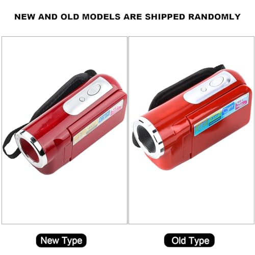 Akozon Kids Digital DV Camera Clear Resolution Video Photo Recorder Memory Card Slot Portable Children Recording Toy Vacation Event Gift Boys Girls Delivered Without Included Batteries (Red) - Image 3