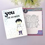 1pc Doctor Hospital Doll Dies Metal Cutting Die Cut for Paper Craft Handmade Card Making Greeting Cards Decoration Alina Craft Art Template