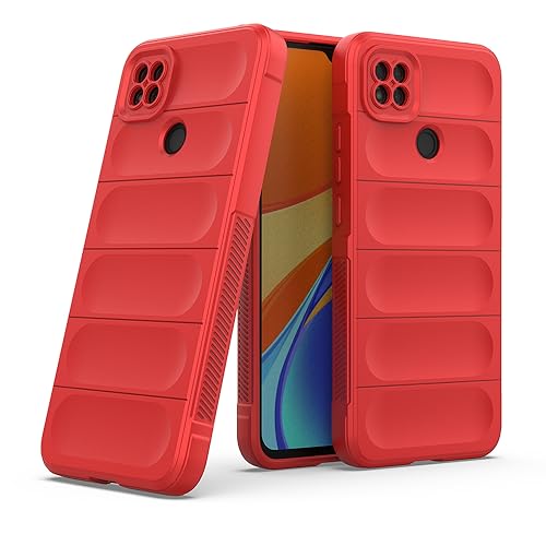 Image of amazon basics Basic Case for Mi Redmi 9 4G (Silicone Red)