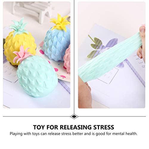 SOIMISS Conjunto 1 4Pcs Lento Subindo Brinquedo Frutas Fidget Bolas Cheias de Água Contas de Mão Bol