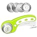 O'woda Ensemble cutter rotatif 45mm, Couteau Rotative avec 4 Lames de Rechange et Verrou de Sécurité,Acier Durable SKS-7, Découpe Précise pour la Couture, Patchwork, Cuir, Tissu, Papier - Vert