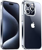 Temdan for iPhone 15 Pro Max Case Clear, [Compatible with MagSafe] [with 2 Pcs Glass Screen Protector]...