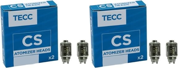 for TECC CS Air Coils, Pack of 4 Replacement Coils, No Nicotine, 2ml, Compatible with FW Stores (1.5Ohm)
