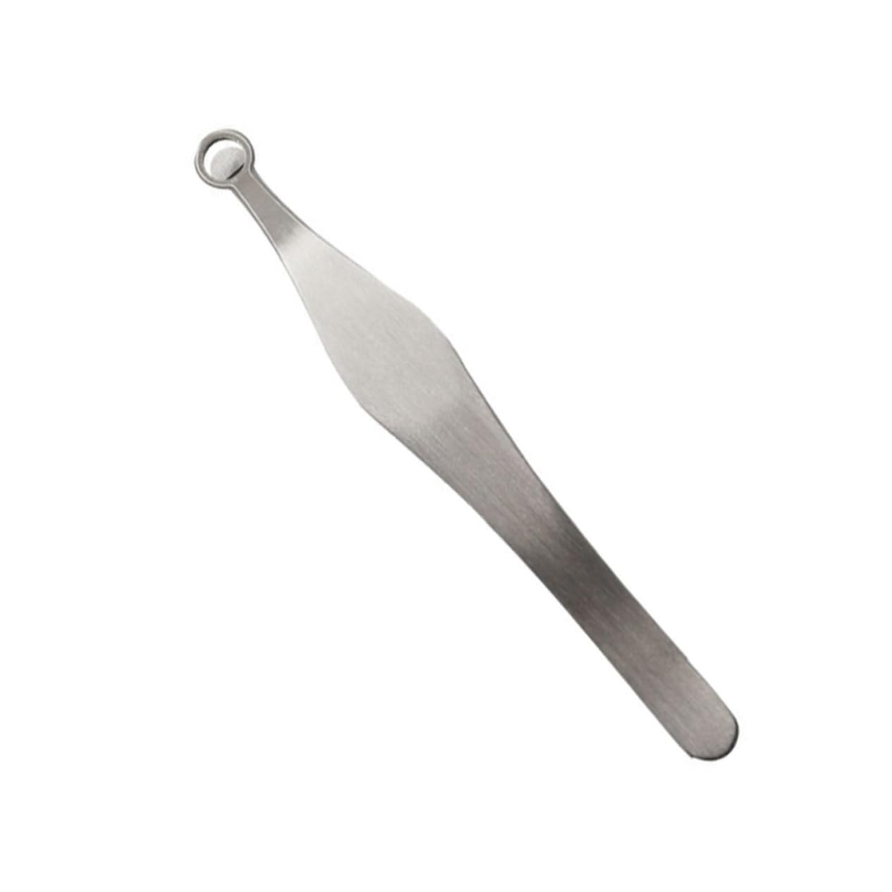 Gogogmee 1pc Nose Hair Scissors Split Ends Trimmer Eyebrow Hair Trimmer Mens Nose Trimmer Eyelash Tweezers for Men Pinzas Para Uñas Hair Plucker Facial Hair Tweezer Stainless Steel Silver