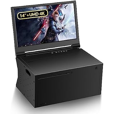 G-STORY 14 Portable Monitor for Xbox Series X 4K Portable Gaming Monitor IPS Screen for Xbox Series X(not Included) with Two HDMI, HDR, Freesync Game Mode Travel (14&4K for Xbox Series X)