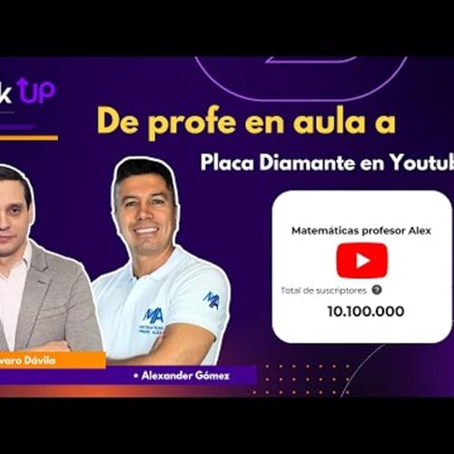 Profe Alex gana la Placa Diamante de YouTube ClickUp