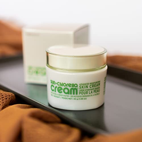 Sun Chlorella Beauty Within Bundle 2Ct - Chlorella Supplement (200 Mg, 300Ct) Plus Advanced Moisturizing Anti-Aging Skin Cream (1.58 Oz) #TOP4