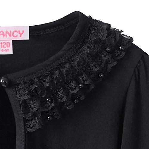 Girls Shrugs Lace Bolero Long Sleeve Cardigan Party Church Dress Cover Up4