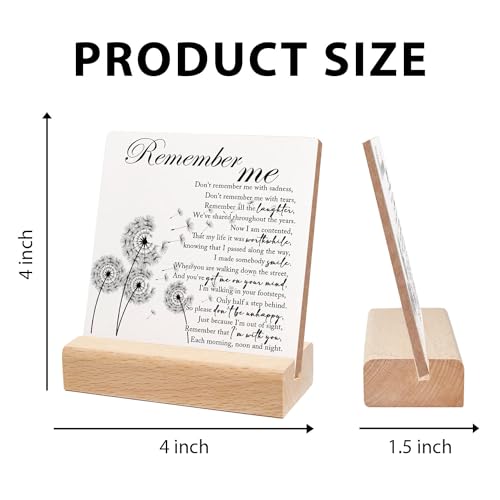 Memorial-Gift-Loss-of-Loved-One-Loss-of-Family-Member-Bereavement-Gifts-Remember-Me-Wood-Sign-With-Wooden-Stand-Sentimental-Decor-Sign-Plaque-Sympathy-Gifts-for-Home-Table-Decorations Memorial Gift Loss of Loved One Loss of Family Member Bereavement Gifts Remember Me Wood Sign With Wooden Stand Sentimental Decor Sign Plaque Sympathy Gifts for Home Table Decorations