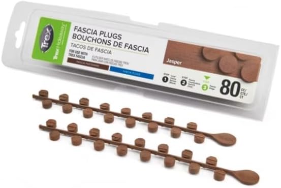 Trex Fascia Plugs (80ct) (Woodgrain White)