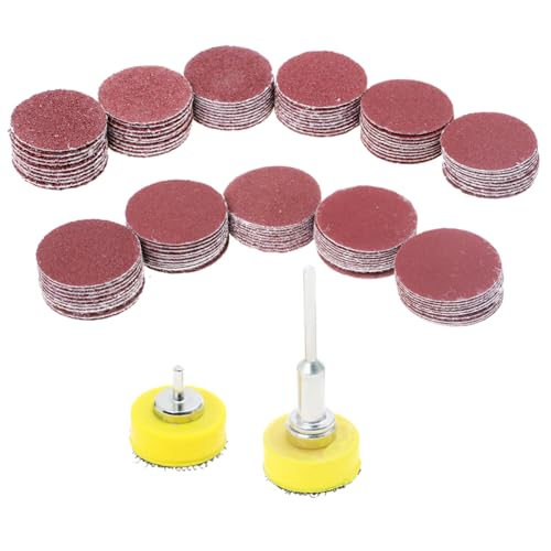 AUTOTOOLHOME 110PCS 1 Inch Sanding Discs Kit for Drill Sanding Attachment