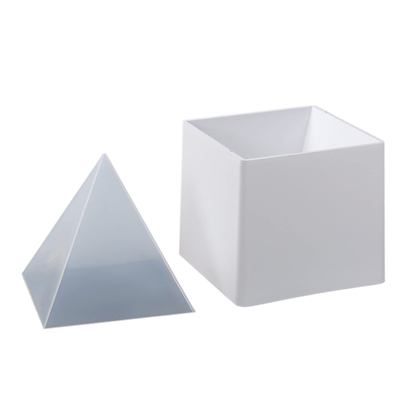 Ljmyy 12cm Pyramid Epoxy Resin Mold Handmade Ornaments Silicone Mould Crafts Mold