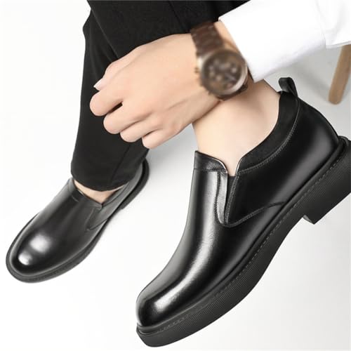 Men's Height Increasing Elevator Oxford Slip-On Formal Dress Shoes Leather Heighten Shoes for Men4