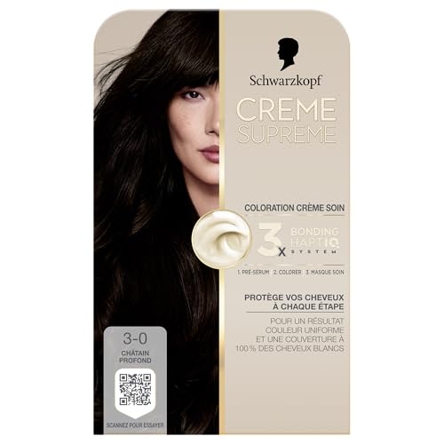Schwarzkopf coloration permanente creme 3.0 ideale pour votre routine beaute