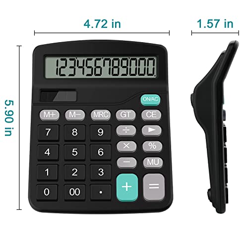 Desk Calculator Large Display Black #TOP6