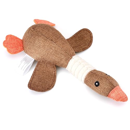 Juguetes suaves para perros, pack de 3 en forma de ganso miniatura 5