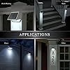 Classy Caps Solar Deck & Wall Lights, Model SL179, White - High Performance, Energy Efficient, Weather-Resistant, Durable Cast Aluminum, Outdoor Solar Lights, Durable Design, Easy Installation #4