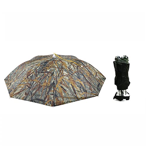 Tubdr Regenschirmhut mit verstellbarem Kopfband,Faltbare Angelschirmkappe für Erwachsene,freihändig,multifunktionale Outdoor-Kopfbedeckung für Gartenarbeit,Golf,Strand,Camping Cover