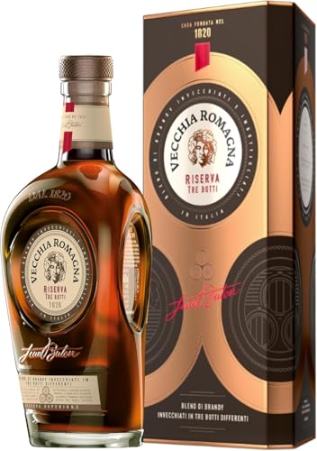 Il brandy Vecchia Romagna è frutto di 200 anni di passione, costante ricerca dell'eccellenza e saper fare italiano nella nobile arte della distillazione. Una riserva superiore, maturata in tre botti differenti. Le barrique di rovere francese per definire struttura e carattere. Le grandi botti in rovere di Slavonia, per donare morbidezza e rotondità. I tonneaux, che hanno ospitato vino rosso italiano, per note vellutate ed eleganti. Vecchia Romagna Riserva Tre Botti si contraddistingue per il suo luminoso colore ambrato. Al naso, è caratterizzato da note di frutta secca in particolar modo nocciola, alle quali si mescolano note più dolci di cannella e frutta tropicale disidrata.