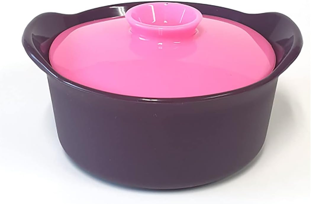 Silicone Microwave Egg Steaming Pot Steamer Egg Cooker (Pink)