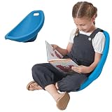 Sensorischer Schaukelstuhl für Kinder, leicht und tragbar, stapelbarer Wackelsitz, max. 135 kg Boden-Gaming-Stuhl mit Rückenstütze, Rot