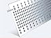 1mm Thick Stainless Steel Perforated Sheet, 5mm Hole Diameter Metal Plate with Ties, Anti-Fall Design, Easy Installation, Size 0.38x1m, Durable for Home & Industrial Use
