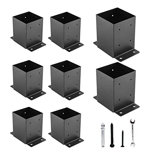 YVHFWOY 4x4 Post Base 8PCS