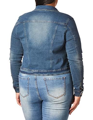 dollhouse Women's Basic Slim Fit Denim Jacket, X-Large2
