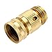 Litorange Easy Connect New Garden Hose Nozzle End and Quick Connector Kit. 3/4 inch MHT X FHT Brass Easy Connect Fitting Adapter 4 Piece Set Male and Female