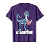 Velocireader Velociraptor Dinosaur Reading Book Lovers T-Shirt