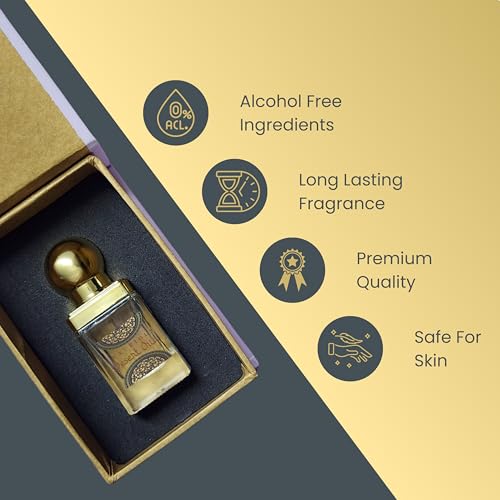 Image of Luxurious Desert Oud Attar Perfume | Premium Non-Alcoholic Roll On - 12 ml | For Men and Women | Long Lasting Attar