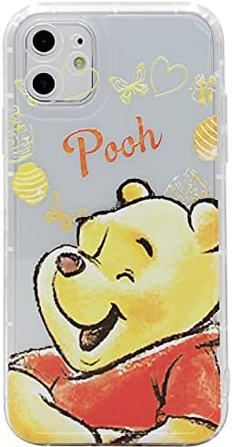 MC Fashion iPhone 11 Case, Cute Cartoon Print, Soft Flexible Clear Transparent TPU Case for iPhone 11 6.1 inch 2019 (Winnie The Pooh)