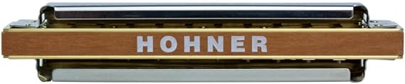 Hohner Marine Band 1896 Diatonic Harmonica with Brass Body, Curved Covers, and Side Vents (Stainless Steel, 5-Pack) | Brass Body, Curved Covers, Side Vents