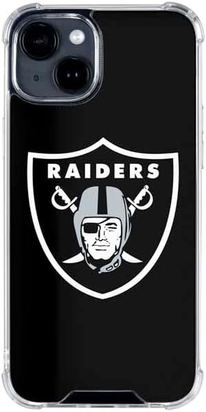 Skinit Clear Phone Case Compatible with iPhone 14 - Officially Licensed NFL Las Vegas Raiders Large Logo Design