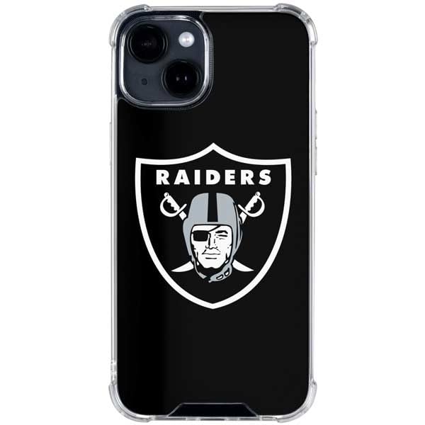 Skinit Clear Phone Case Compatible with iPhone 14 - Officially Licensed NFL Las Vegas Raiders Large Logo Design